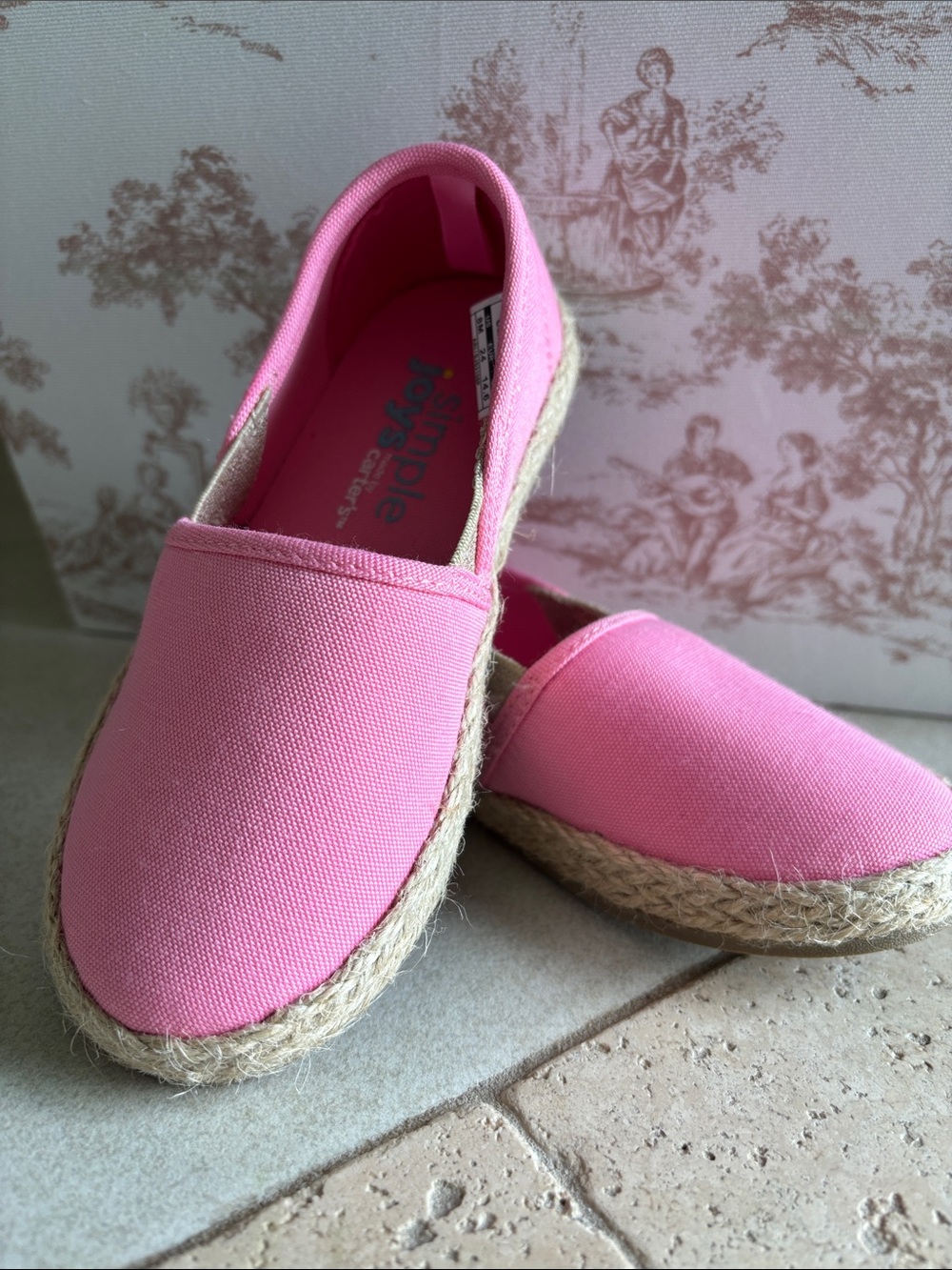 Carter's Pink Canvas Espadrilles for Kids